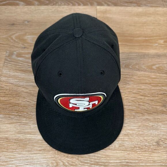 New Era San Francisco 49ers Black Fitted Men's Hat, Size: 7 3/8 - Picture 2 of 11